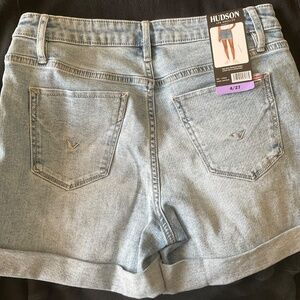 NWT Hudson Jeans Shorts Womens Size 27/4 Cuffed NEW